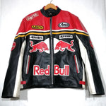Vintage Red Bull Racing Leather Motorcycle Jacket