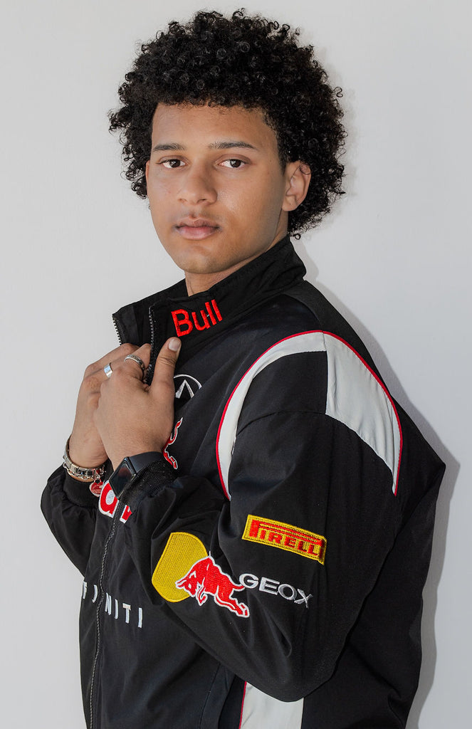 black Red Bull Racing Infiniti Formula 1 zip-up jacket