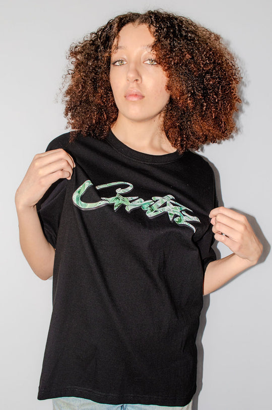 Corteiz Dollar Tee in black