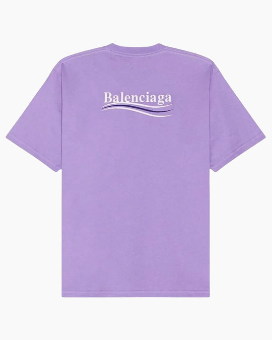 Balenciaga Political Campaign T-Shirt Purple