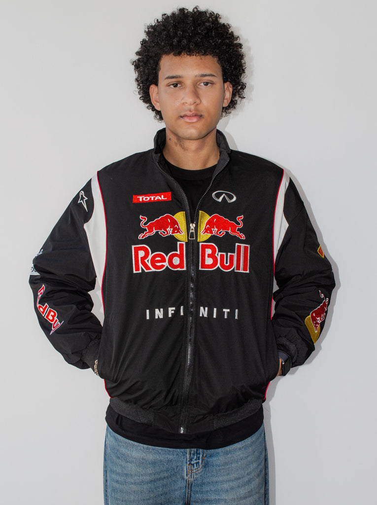 black Red Bull Racing Infiniti Formula 1 zip-up jacket