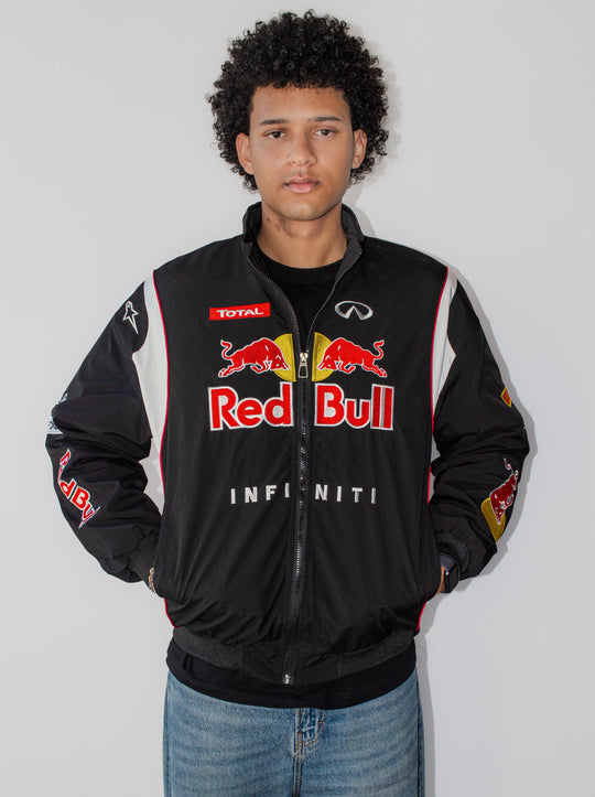 black Red Bull Racing Infiniti Formula 1 zip-up jacket
