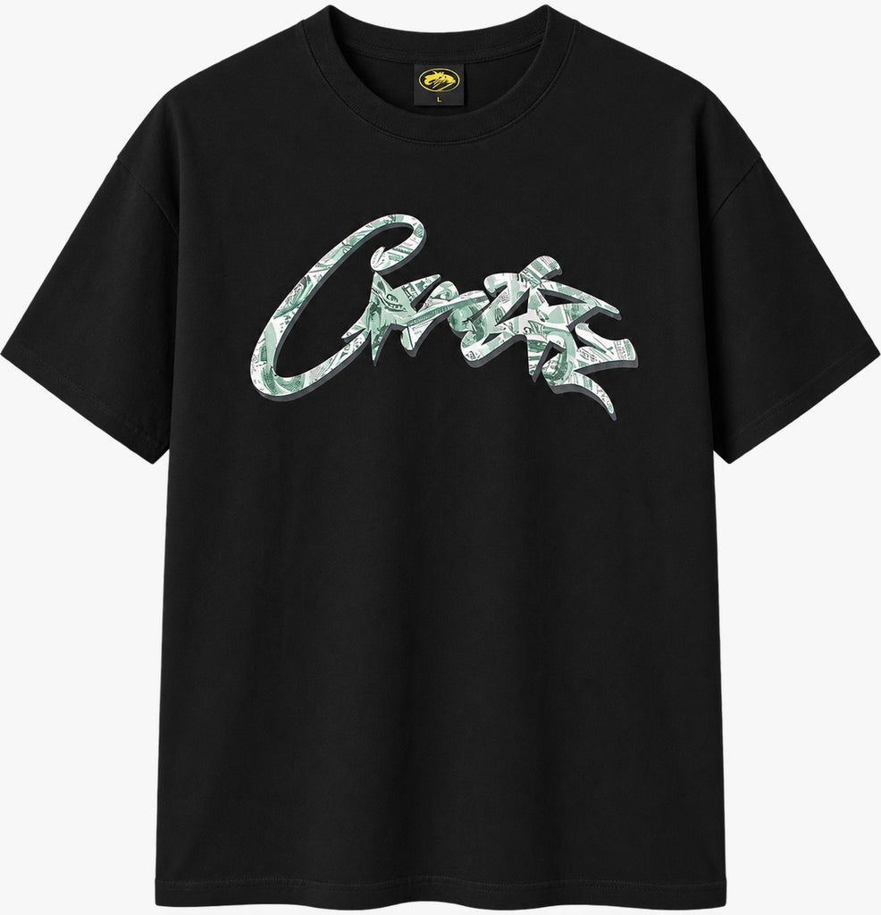 Corteiz Dollar Tee in black