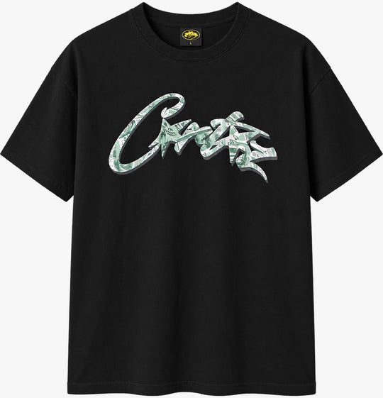 Corteiz Dollar Tee in black