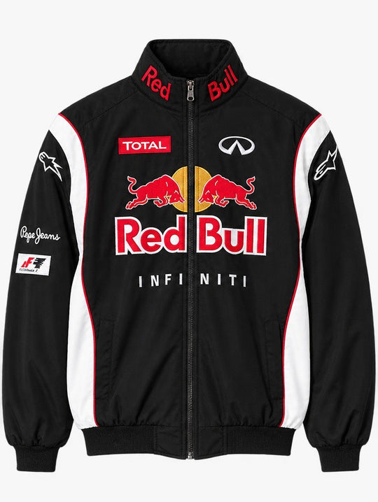 black Red Bull Racing Infiniti Formula 1 zip-up jacket