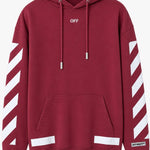 maroon Off-White hoodie