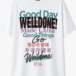 We11done Front Multi-Logo Graphic T-Shirt