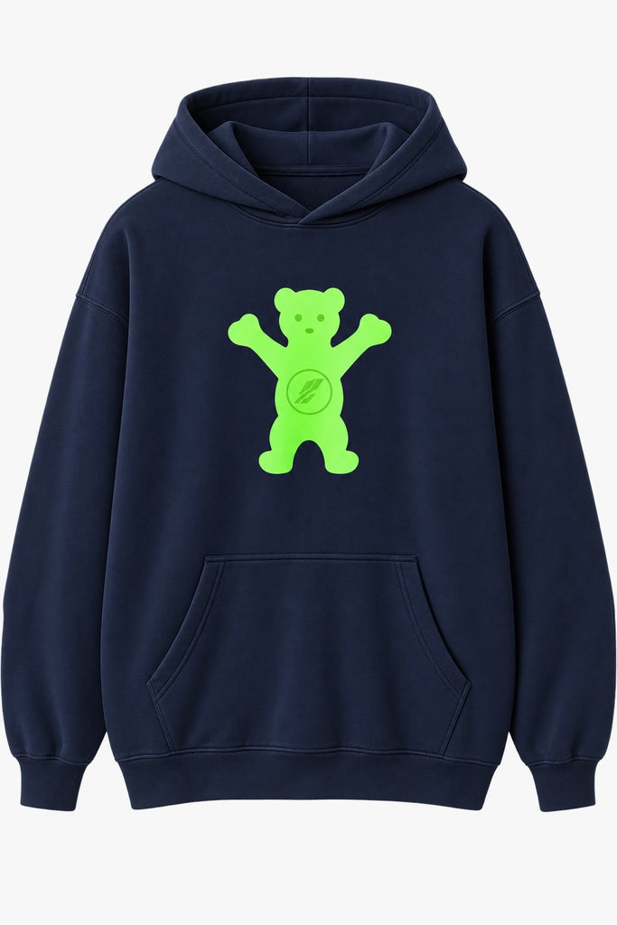 We11done Neon Teddy Bear Hoodie