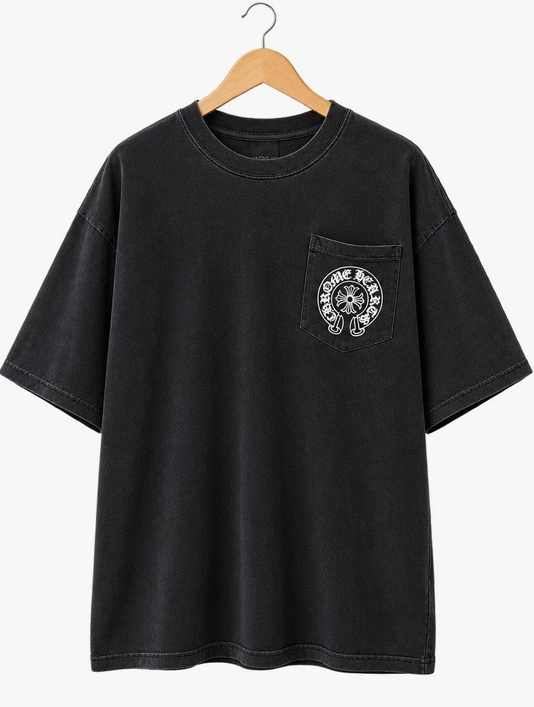 Chrome Hearts Horseshoe Logo Pocket T-Shirt