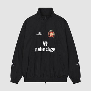 Balenciaga Paris Soccer Tracksuit Jacket in Black