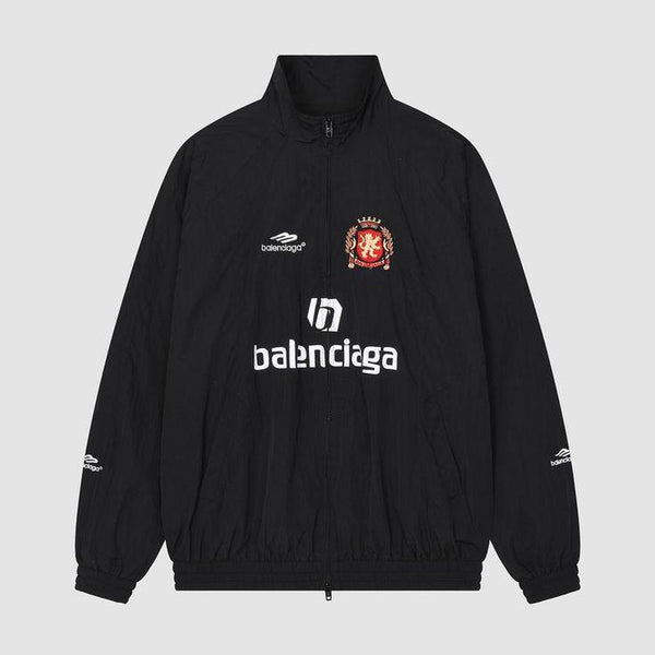 Balenciaga Paris Soccer Tracksuit Jacket in Black
