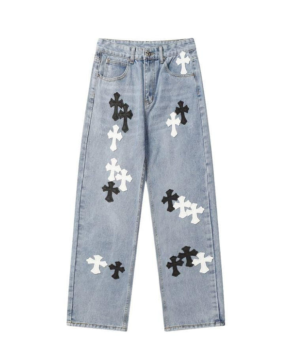 Chrome Hearts Cross Patch Jeans
