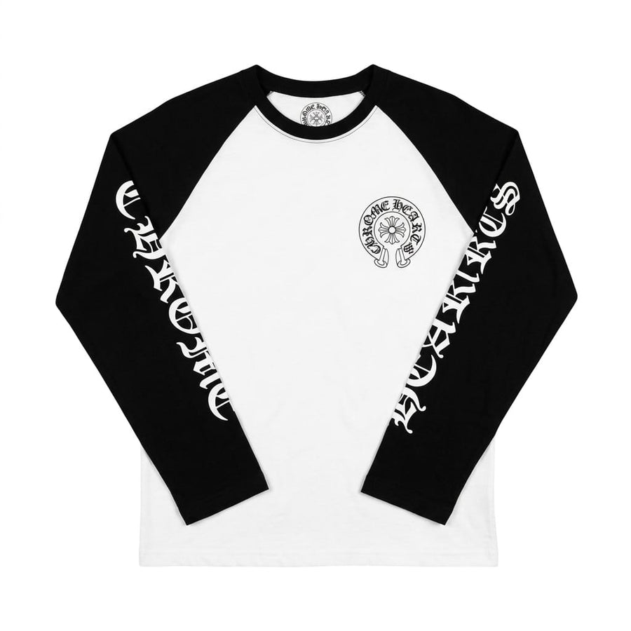 Chrome Hearts Horseshoe Baseball Shirt White Black