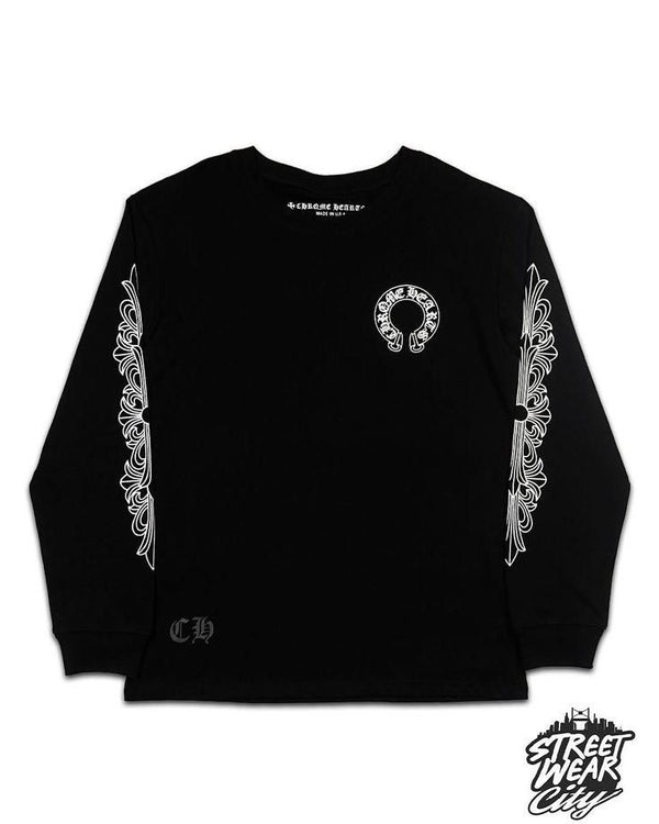 Chrome Hearts Horseshoe Thermal Waffle T-Shirt Black