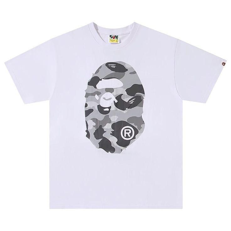 BAPE Honeycomb Camo Big Ape Head Tee