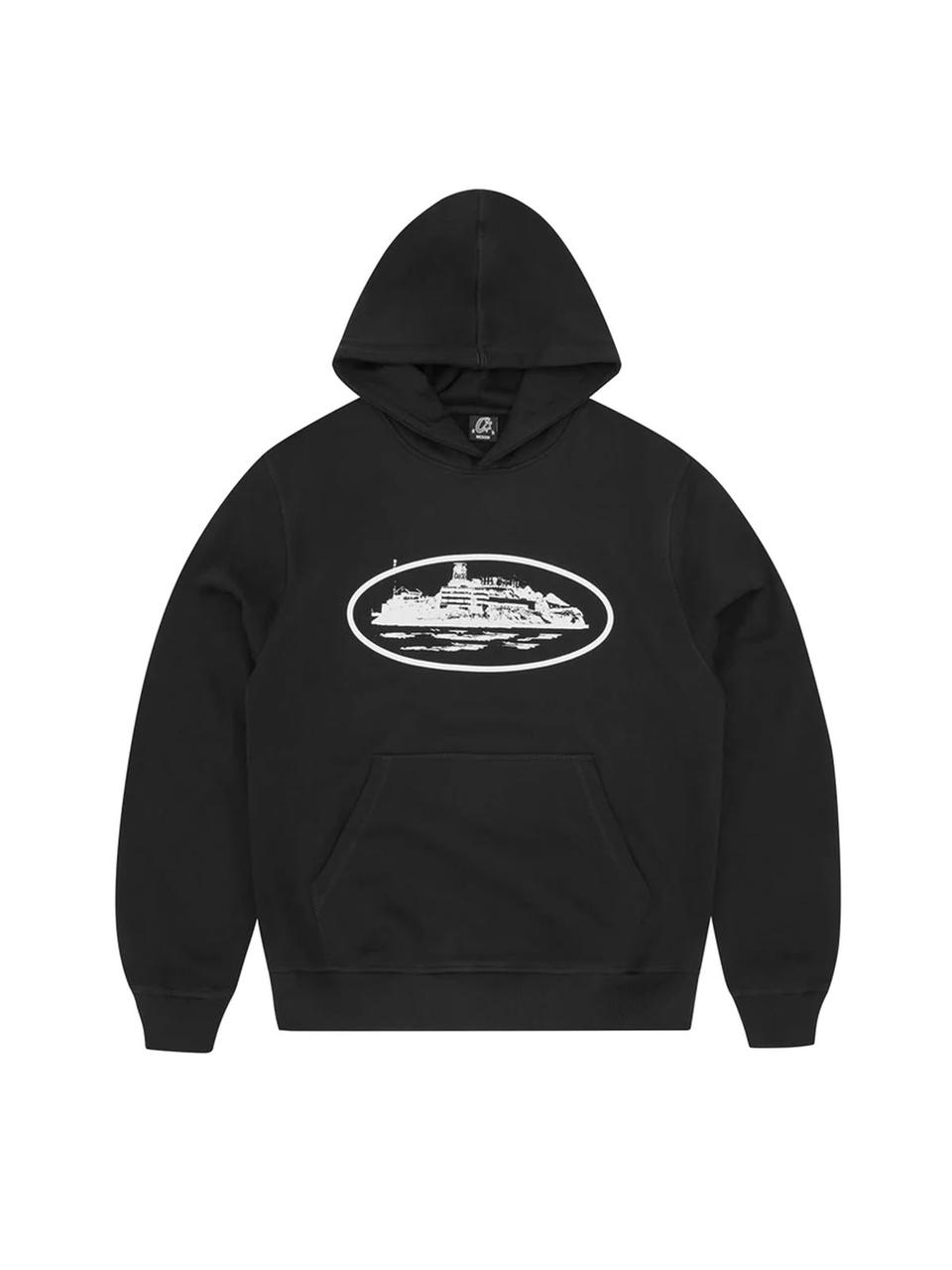 Black Corteiz Alcatraz Hoodie