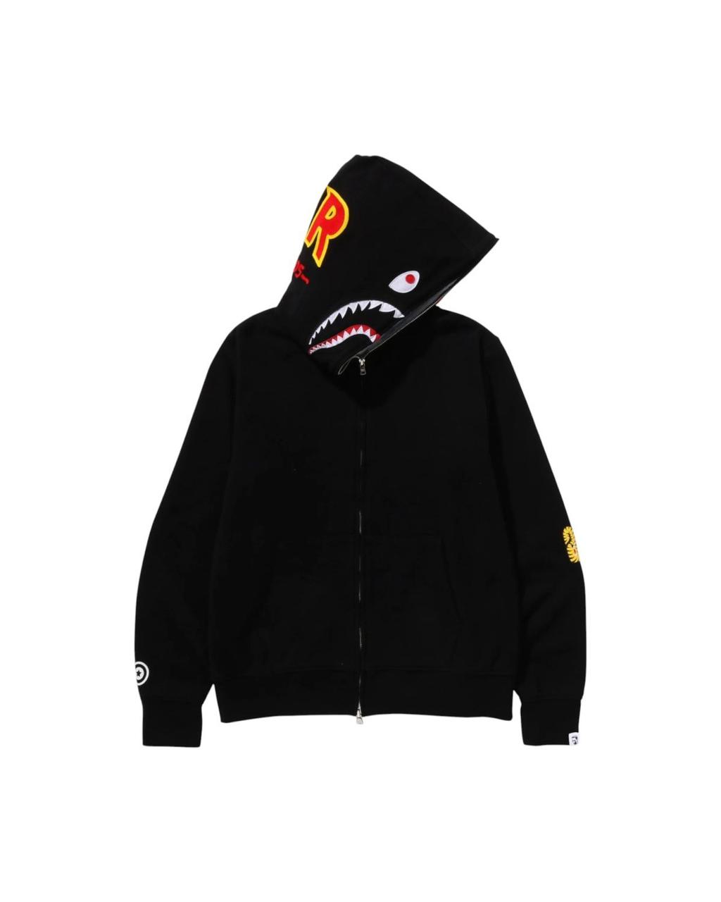 Black Bathing Ape (BAPE) 2ND SHARK FULL ZIP HOODIE
