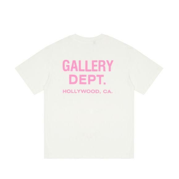 White short sleeve dept gallery tee